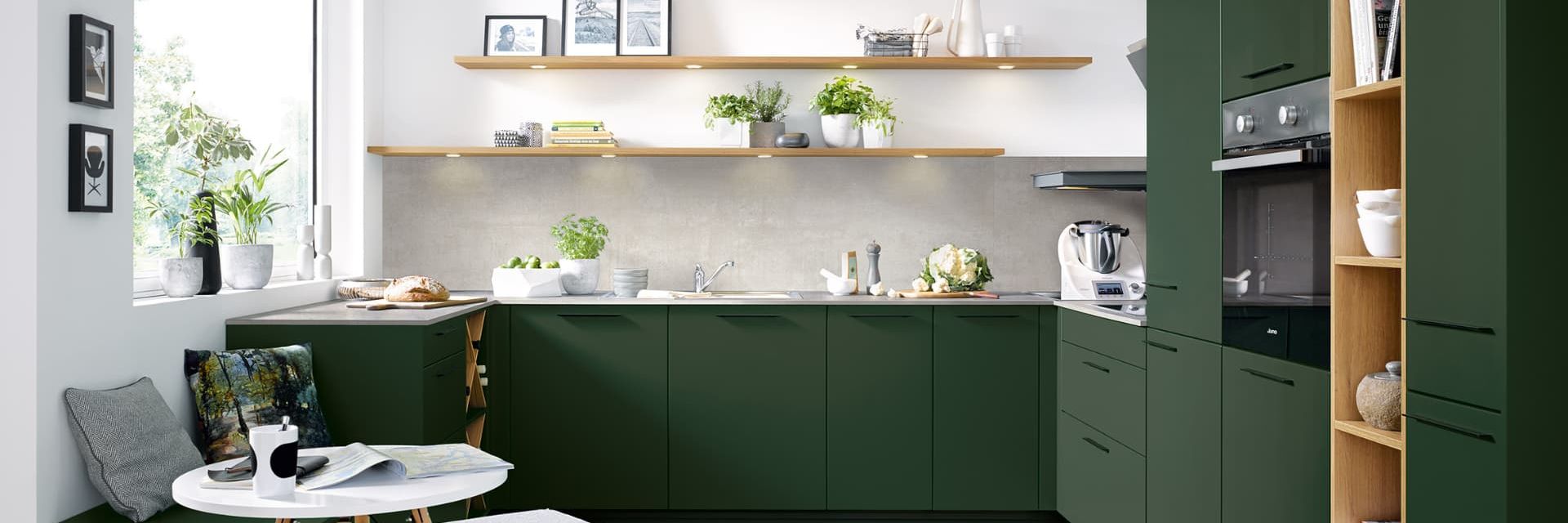 Designerküche grün